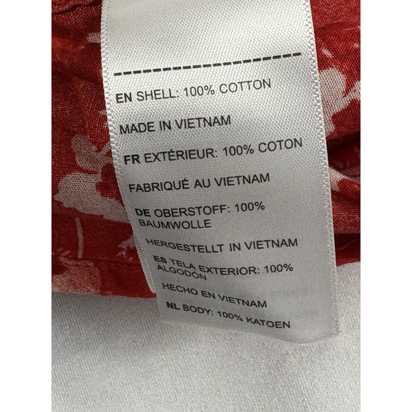 Untuckit Shirt Mens XL Red Floral Short Sleeve Button Up Coolidge Hawaiian - Picture 5 of 10